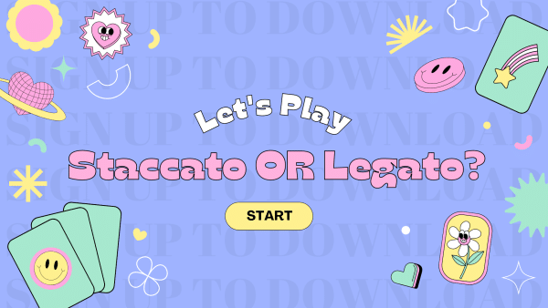 Staccato or Legato? - A Powerpoint Game