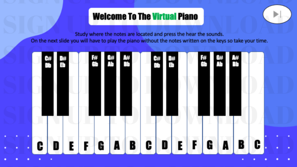 The Virtual Piano - A Fun Interactive PowerPoint Quiz