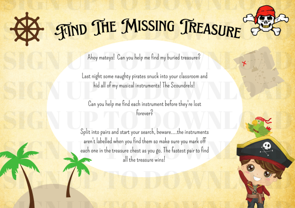 A Musical Treasure Hunt – Classroom Game