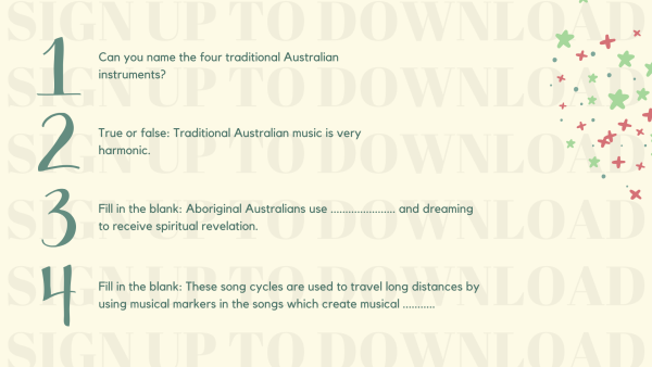 Australian Music - A Brief History (PowerPoint)