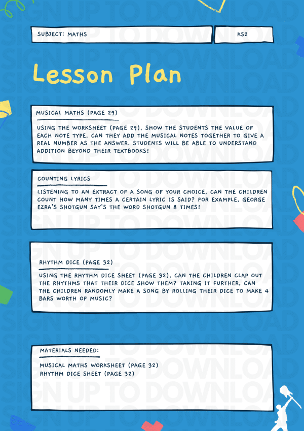 Cross-Curricular Lesson Plan Pack