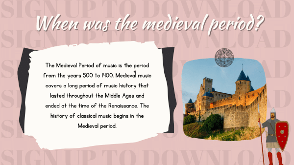 The Medieval Period - Presentation