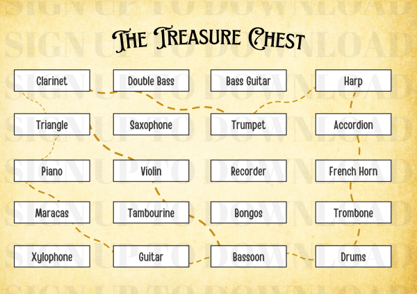 A Musical Treasure Hunt – Classroom Game