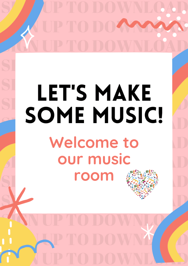 Music Room Decor - Welcome Signs