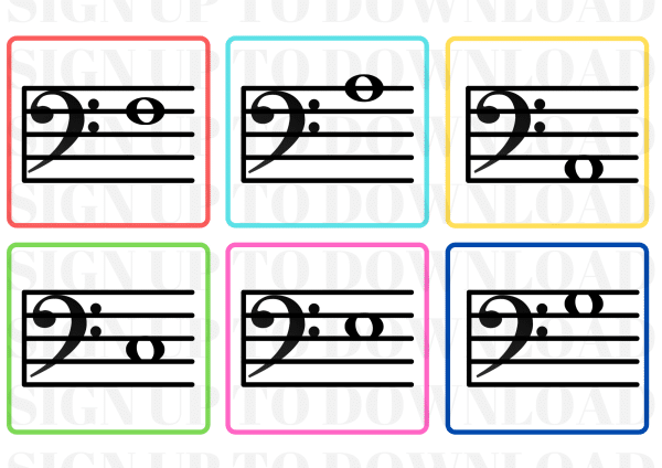 Musical Notes - Flash Cards