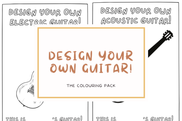 Design Your Own Guitar - Colouring Activity