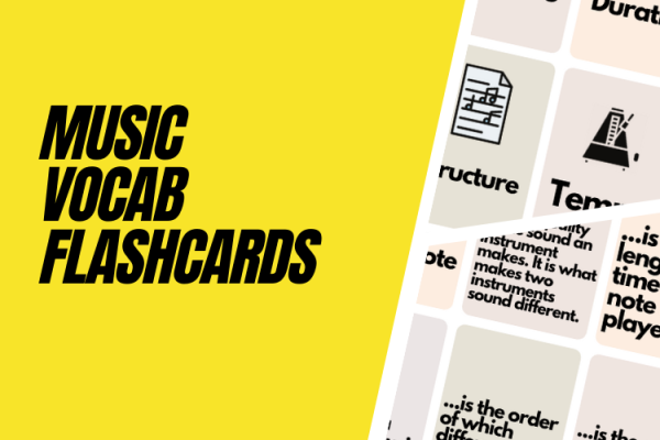 Musical Vocabulary Flashcards