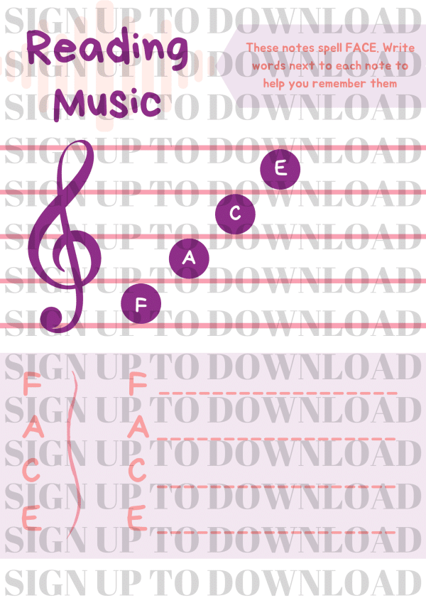 The Musical Acronyms Worksheet Pack