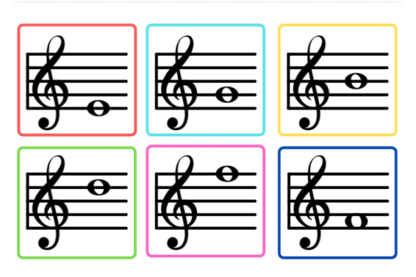 Musical Notes - Flash Cards