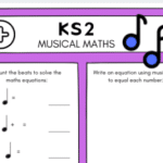 Musical Maths Worksheet – Addition Activity