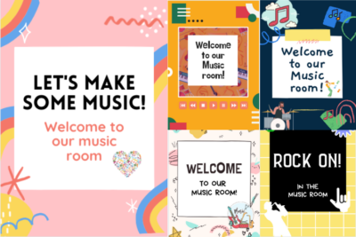 Music Room Decor - Welcome Signs