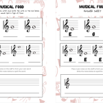Music & Food – A Music Notation Worksheet