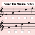 Naming The Notes – Worksheet