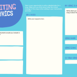 Writing Lyrics – Worksheet Activity