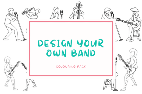 Design Your Own Band - Colouring Activity