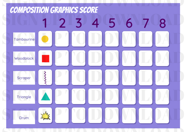 Using A Graphics Score - Composition Worksheet
