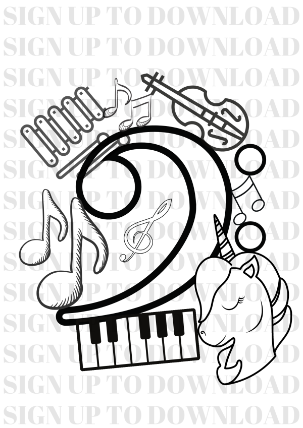 Music Colouring Worksheets