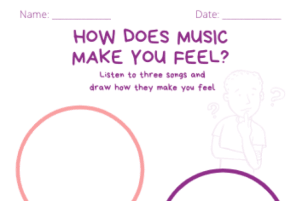 Musical Reflection - Drawing Worksheet