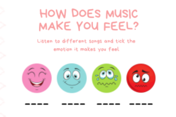 Emojis Musical Reflection - Worksheet