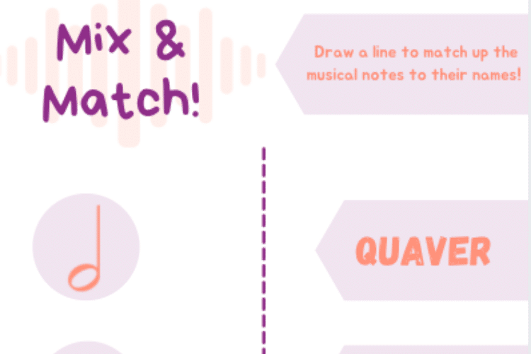 Mix & Match - Music Notation Worksheet - World Music Day 2026