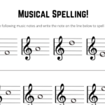 Reading Music – Spelling Activity
