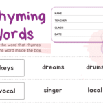 Rhyming Words – Worksheet